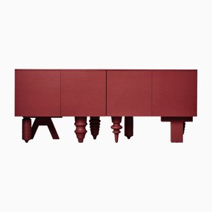 Red 2m Multileg Cabinet by Jaime Hayon for BD Barcelona