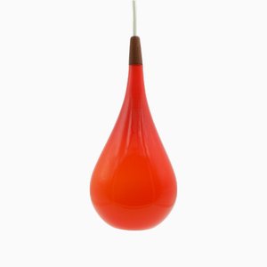 Orange Glass Pendant Lamp by Michael Bang for Louis Poulsen & Co. A/S