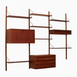 Console Murale Royal System par Poul Cadovius pour Cado, Danemark, 1950s