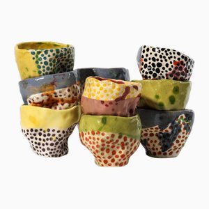 Ceramic Cups for Wine and Coffee by Constanza Almazàn Carrasco