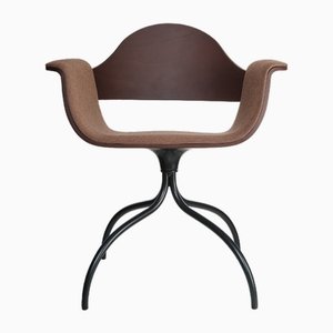 Chaise Showtime Marron par Jaime Hayon pour BD Barcelona