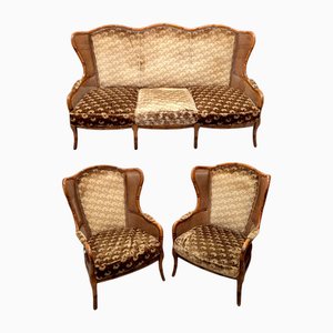 Canapé et Fauteuils de Giorgetti, 1970s, Set de 3