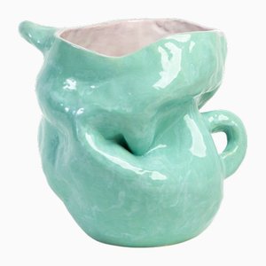 Punch Bowl Flora #1 Aqua by Constanza Almazàn Carrasco