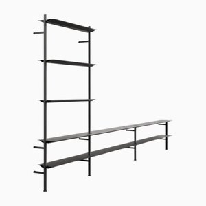 Black Hypostyla System 5 by Oscar Tusquets & Lluis Clotet for BD Barcelona