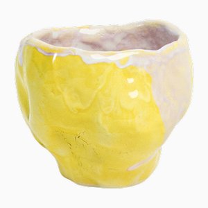 Punch Glass Flora #2 Yellow by Constanza Almazàn Carrasco
