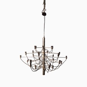 Lampe à Suspension Modèle 2097/30 en Métal Chromé avec Diffuseurs en ABS par Gino Sarfatti pour Arteluce, 1958