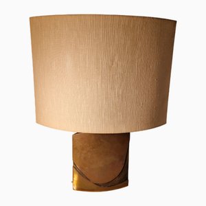 Lampe de Bureau en Bronze et Acier par Esa Fedrigolli pour Spirale Arte, 1960s