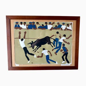 Oleg Zinger, Figures, 1960, Silk-Screen, Incorniciato