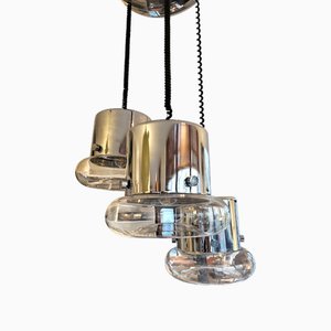 Italian Triple Pendant Light, 1970s