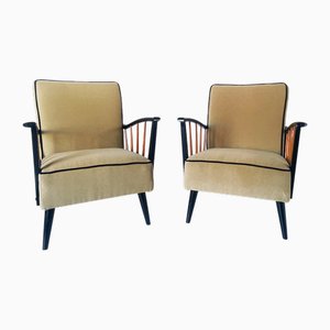Set of Deco Armchairs in the style of Paolo Buffa, 1950s