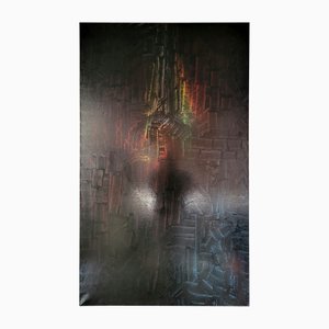 Large Abstract Composition, 1990s, Canvas Painting