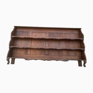 Librería abierta de roble, años 50
