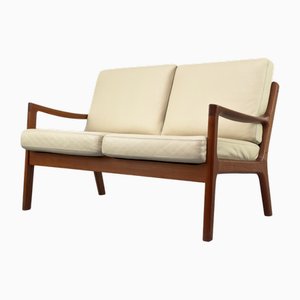 Vintage Two-Seater Senator Sofa in Teak by Ole Wanscher for Cado, 1977