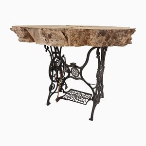 Table Vintage en Peuplier, 1950s