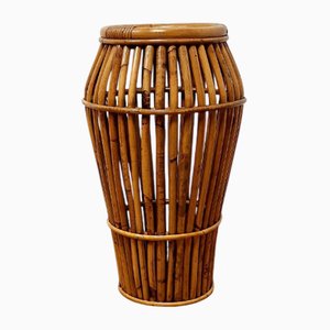 Bamboo and Wicker Umbrella Stand, 1960s