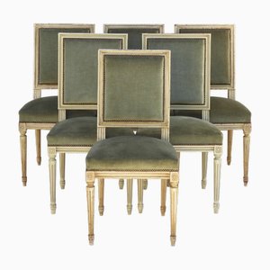 Louis XVI Dining Chairs, 1960, Set of 6