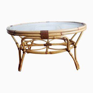 Vintage Rattan Coffee Table, 1970s