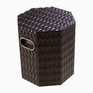 Colmen Stool Table with Wood Top by Fabian Pellegrinet Conte