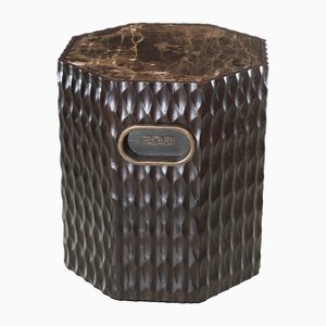 Colmen Stool Table with Marble Top by Fabian Pellegrinet Conte