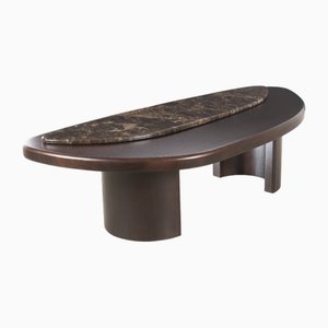 Malgage Low Table with Marble and Wood Top by Fabian Pellegrinet Conte