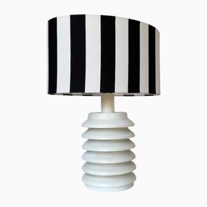 White Lacquered Metal Table Lamp, 1960s
