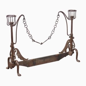 Chimenea Liberty Andiron de hierro forjado