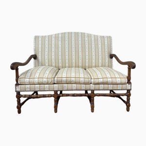 Louis XIII Walnut Bench Sofa