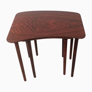 Danish Rosewood Nesting Tables, 1950s, Set of 2