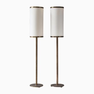 Set of Three Danish Patinated & Polished Bronze Candlesticks Set of Three Danish Patinated & Polished Bronze Candlesticks