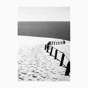 Nida - Photographie analogique en noir et blanc des dunes de sable et de la mer 2016