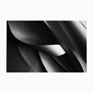 Paper Flow - Photographie de papier abstraite en noir et blanc 2020