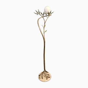 Große französische Olivia Stehlampe von Jean Claude Mahey, 1980er