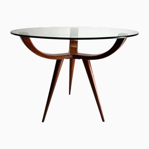 Italienischer Mid-Century Couchtisch aus Holz, Attr. To Melchiorre Bega, Italien, 1950er