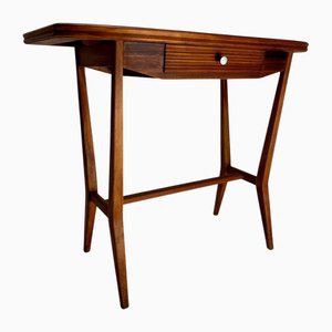 Consola italiana Mid-Century de madera, años 50