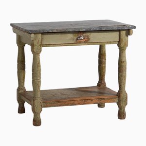 Work Table with Metal Top, 1920s