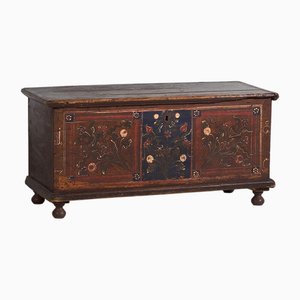 Painted Chest with Floral Details, 1870s