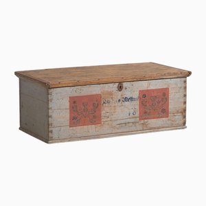 Gray Trunk with Floral Details, 1878