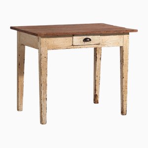 Weißer Holztisch, 1920er