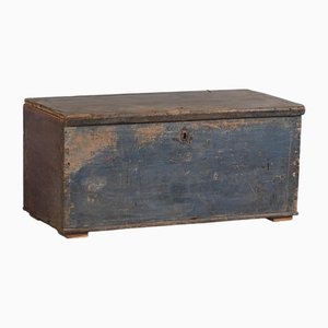 Cajonera antigua en azul cobalto, años 20
