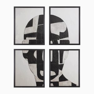 Fabian Pellegrinet Conte, Face, Print, Framed, Set of 4