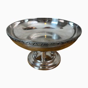 Tasse Art Déco en Métal Argenté, 1930s