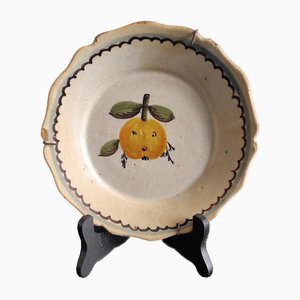 18th Century Hand Painted French Plate from Faïence De Nevers