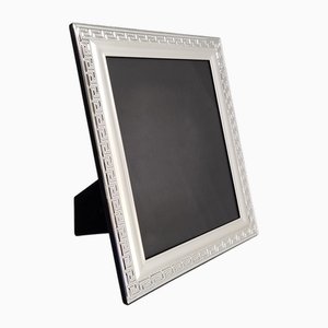 Versilberter Bilderrahmen aus Glas, Italien, 1970er