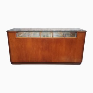 Vintage Display Cabinet with Glass Top