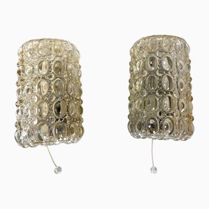 Deutsche Bubble Wandlampen von Helena Tynell für Glashütte Limburg, 1960er, 2er Set