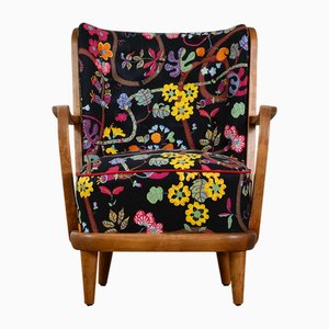 Chair with Print by Josef Frank