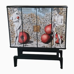 Armoire à Boissons Adam & Eve Print dans le style de Fornasetti, 1959