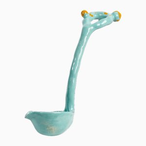 Cuillère à Punch Flora #1 en Aqua par Constanza Almazàn Carrasco