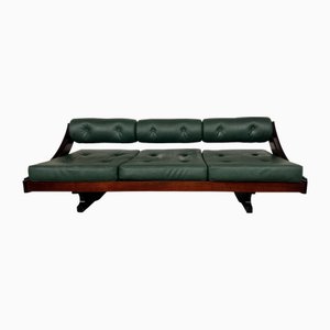 GS195 Rosewood and Leather Daybed by Gianni Songia for Sormani, 1960s
