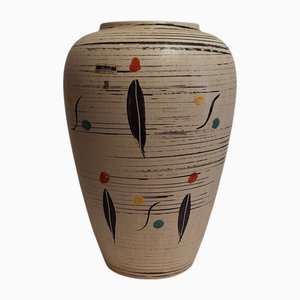Deutsche Mid-Century Keramikvase von Scheurich Europe Line, 1950er